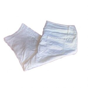 One 5 One Classic White Women's Bermuda denim Shorts size 14